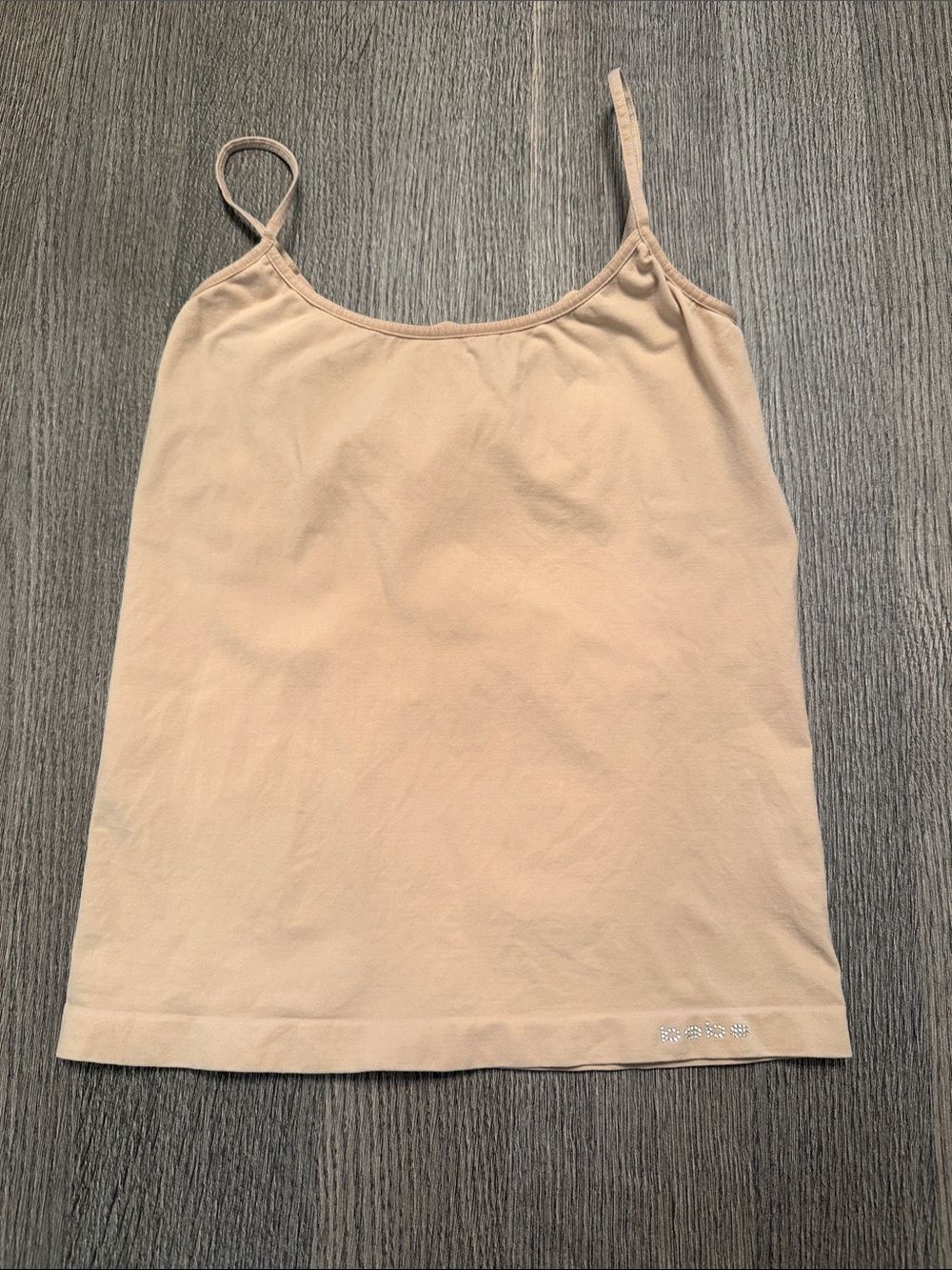 bebe Beige Spaghetti Strap Camisole